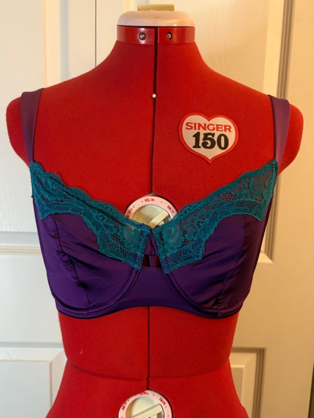 Unveiled Purple & Teal Bra 34DDD